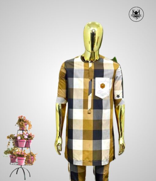 Checkers cashmere African design for men