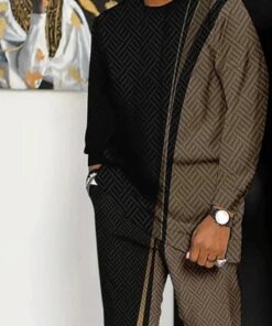 Bold print african kaftan
